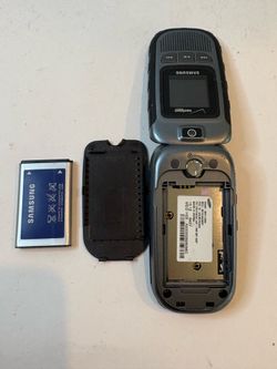 Samsung Convoy 2 SCH-U640 Verizon Gray Flip Phone Bundle Untested As Is