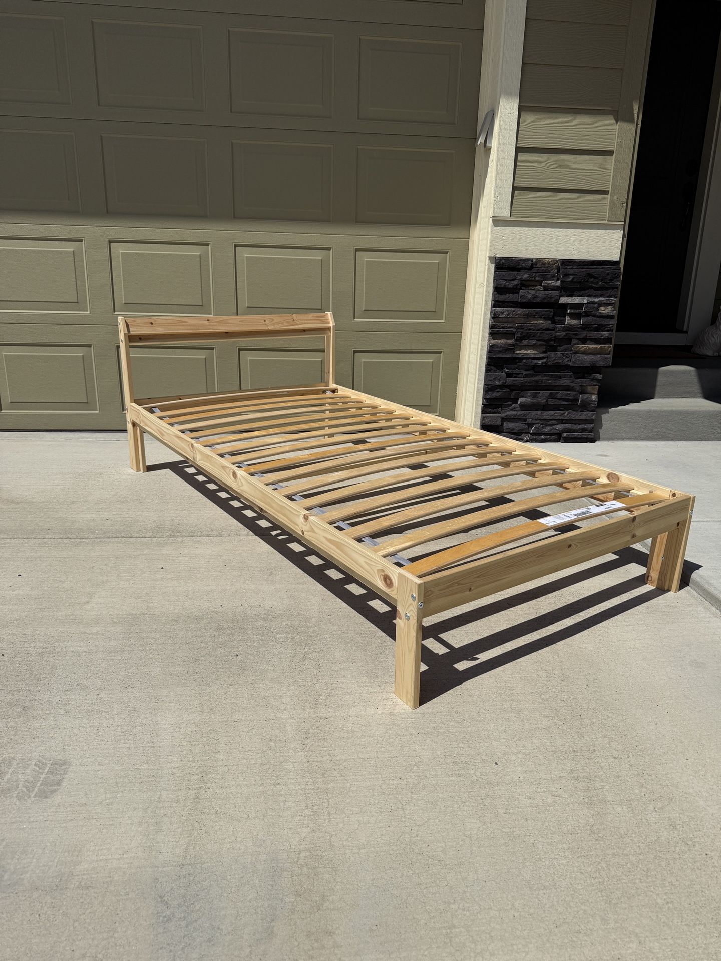 IKEA Wooden Twin Bed Frame