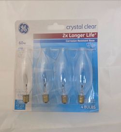 GE Crystal Clear Candelabra Bulb