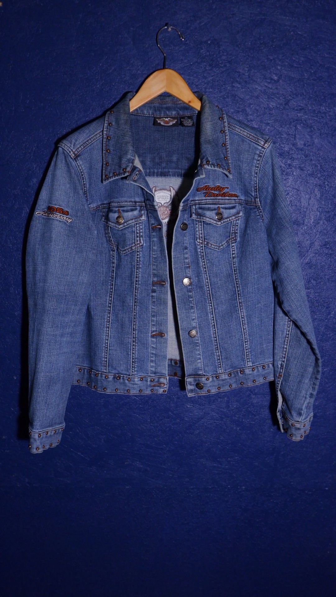 Harley Davidson Jacket Vintage Jean Denim