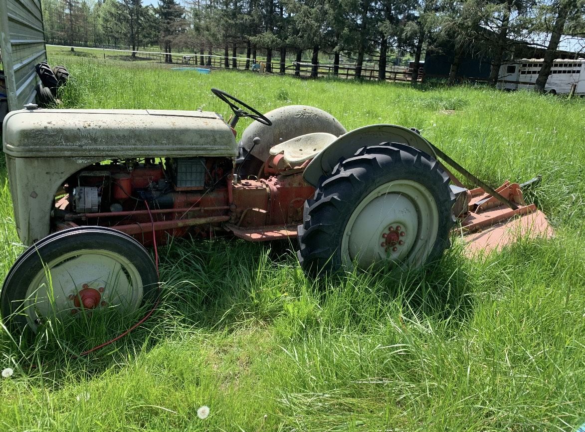 Ford Tractor And Brush Mower