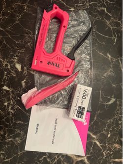 Think light duty staple gun with staples and manual