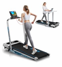 New in box 5 in 1 Foldable Treadmill, 7.5 MPH Treadmills for Home with App Compatible,10% Incline