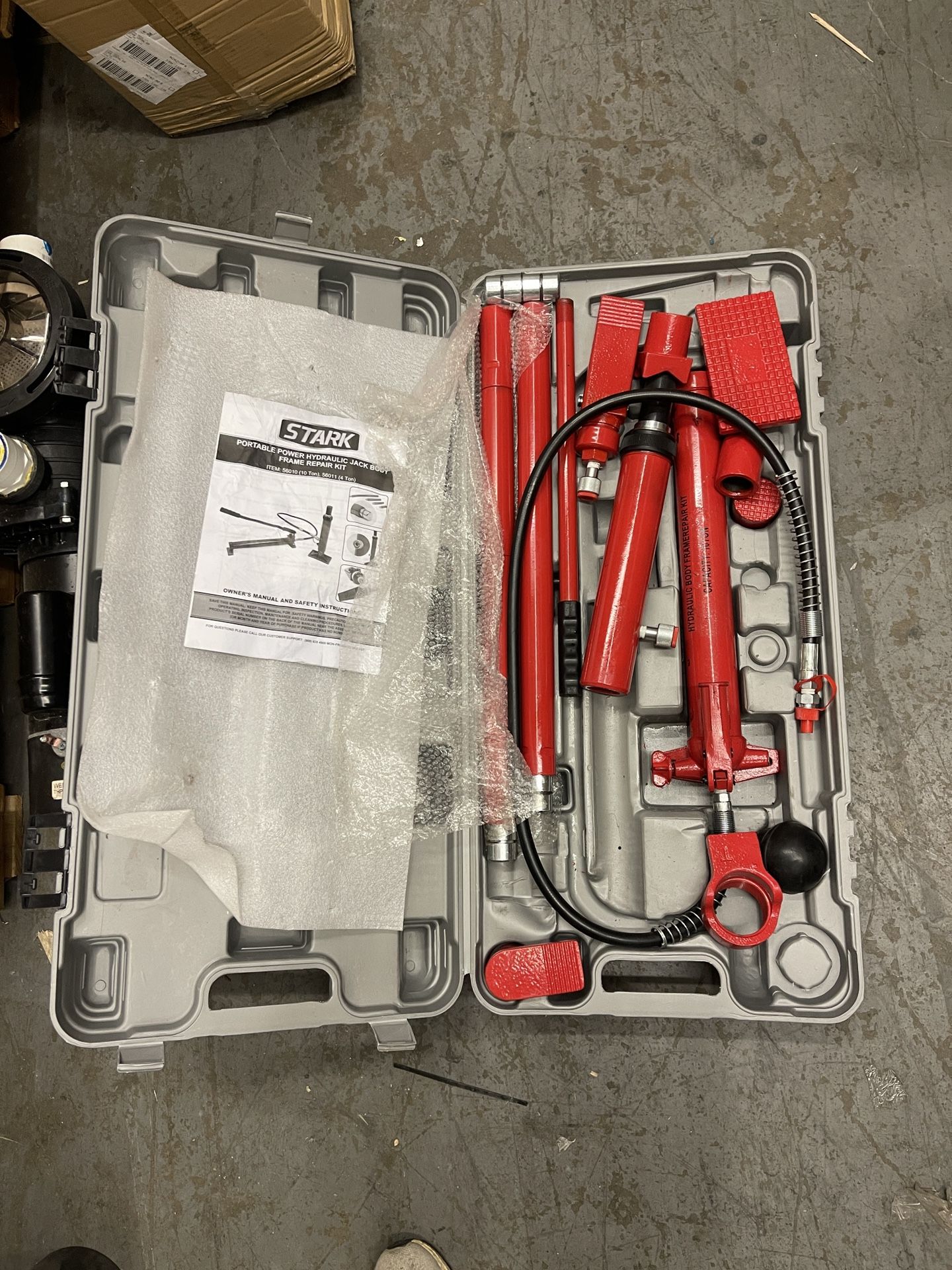4 Ton Porta Power body frame repair kit tools hydraulic spreader cars trucks