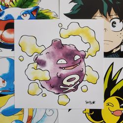 Koffing Pokemon Art Print