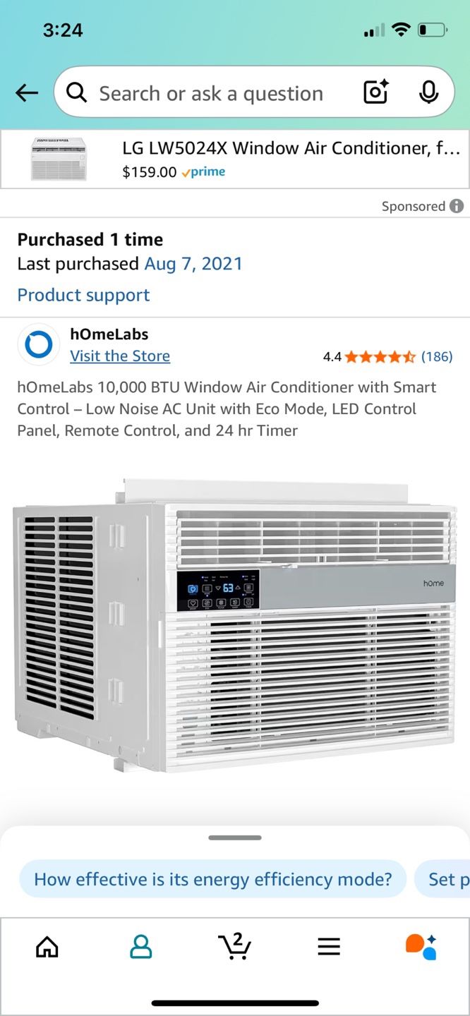 Window Air Conditioner!! It’s Like NEW!!!