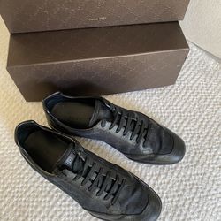 Gucci Black Sneakers, Size 37.5