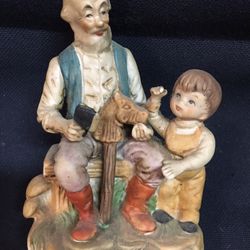 Grandfather with grandson