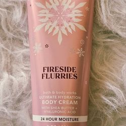BATH & BODY WORKS FIRESIDE FLURRIES BODY CREAM 