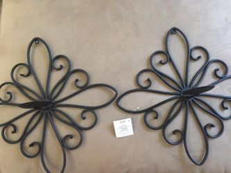 Iron wall sconces