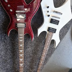 B.C. Rich Warlock Electric Guitars – Masterpiece & Revenge – Metal Guitar Pair