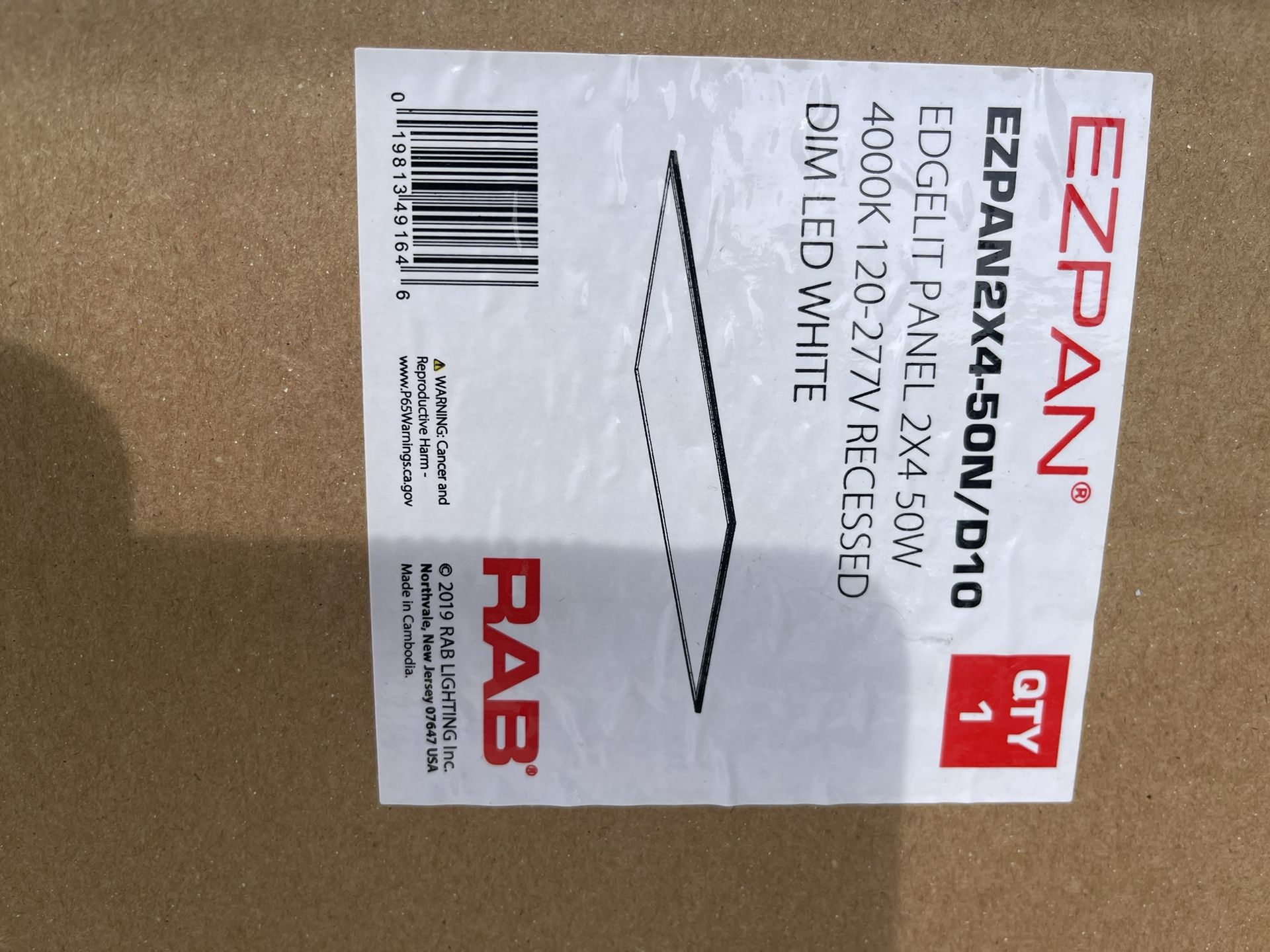 Rab 2x4 LED 120/277v Light