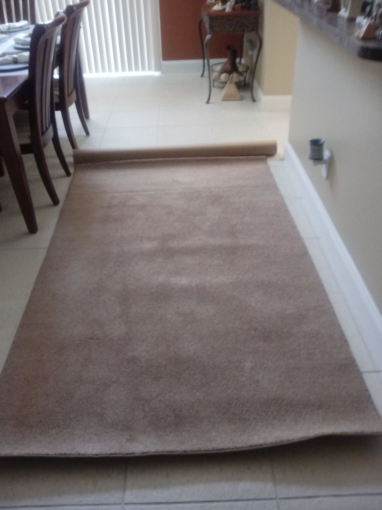 Beige area rug