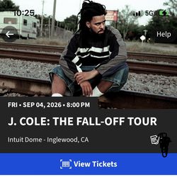 J Cole Floor Tickets