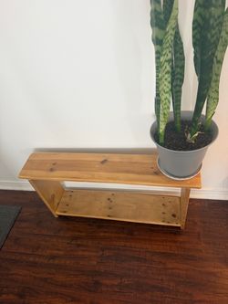 Wooden bench