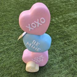 Sweethearts Valentines Day Decor Giant Conversation Hearts Stool 