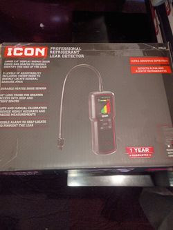 Icon refrigerant leak detector. Professional