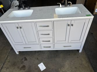 60” Grey Vanity