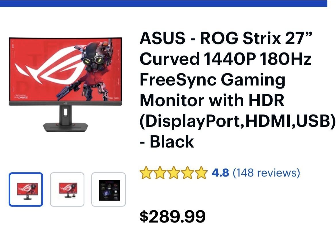 ASUS ROG Strix 27' / Republic of gamers monitor