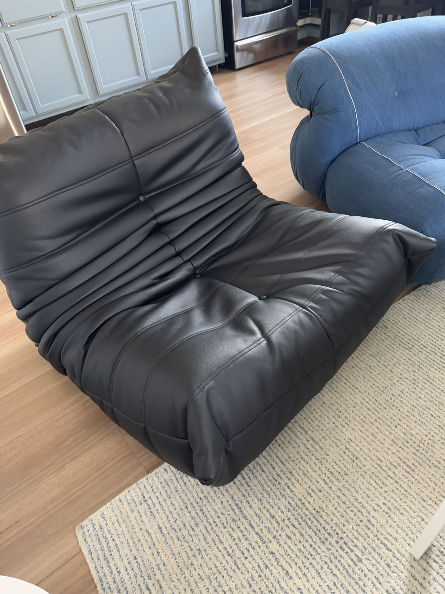 Brand New Leather Togo Sofa