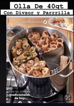 Olla De 40 Qt Con Divisor 