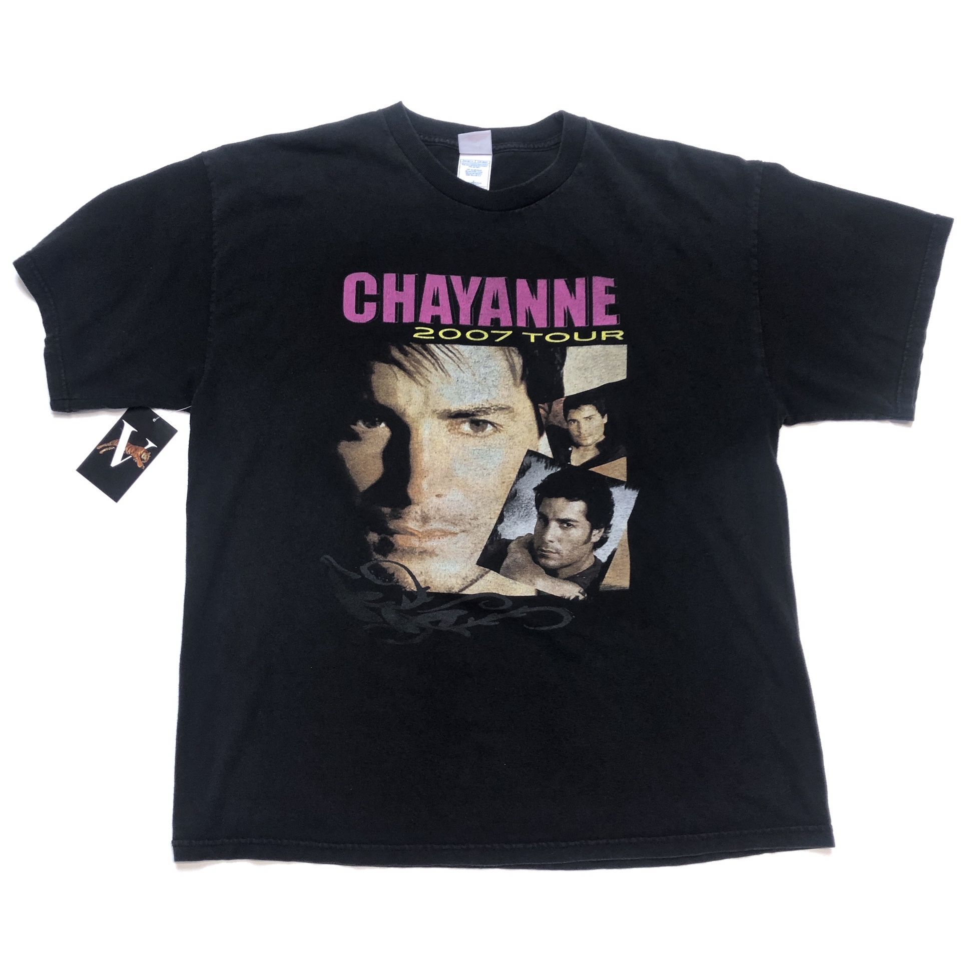 2007 Chayanne US Tour T Shirt Concert Merch Tee Size XL Black