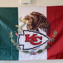 Kansas City Chiefs 3’x5’ Mexican Flag! Awesome Mother's Day Gift! $20