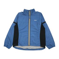 VINTAGE NIKE WINDBREAKER LARGE L 12-14 WOMENS BLUE TRACK JACKET SWOOSH FULL ZIP