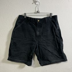 Carhartt B26 BLK Black Shorts Mens Size 34