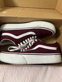 Vans Old Skool Platform Sneakers Burgundy