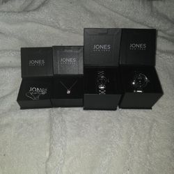 Jewelry Set... Men's watch women's watch necklace bracelet