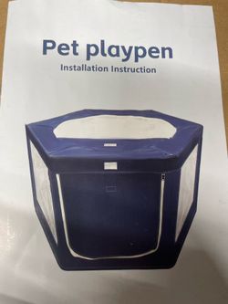 Pet playpen 45 x 45 x 25” inch size