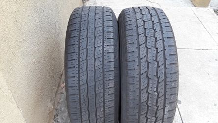 Two tires in great condition they have about 60% only have two tires that size