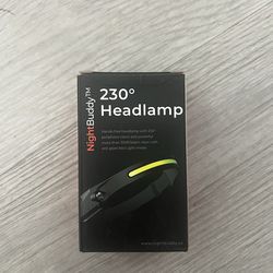 NightBuddy 230° LED Headlamp – Rechargeable Waterproof Motion Sensor