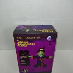 Mode Imports Outdoor Inflatable Decor 5' Foot Halloween Scary Witch LED Lights