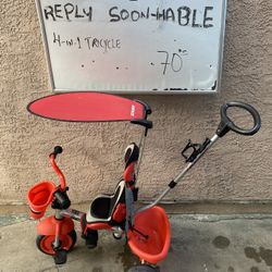 4 In 1 Trycicle Triciclo Para Toddler 