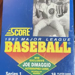 1992 Score Series 1 sealed Version Baseball Box