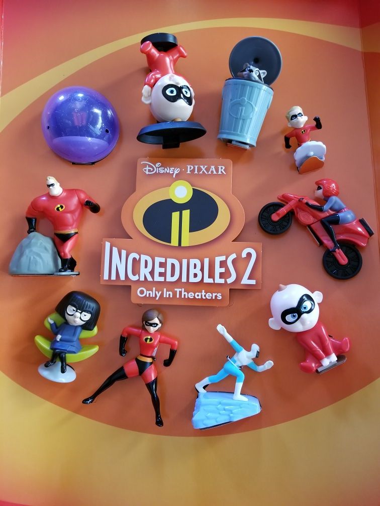 Mcdonalds Incredibles 2 toy display!