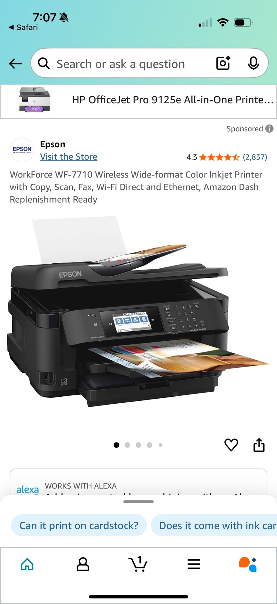 Epson WF-7710 Printer