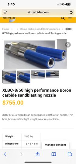Blast nozzle