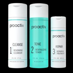 Proactiv Solution Acne Treatment Kit, 3-Step Routine, 90-Day, Free Patches