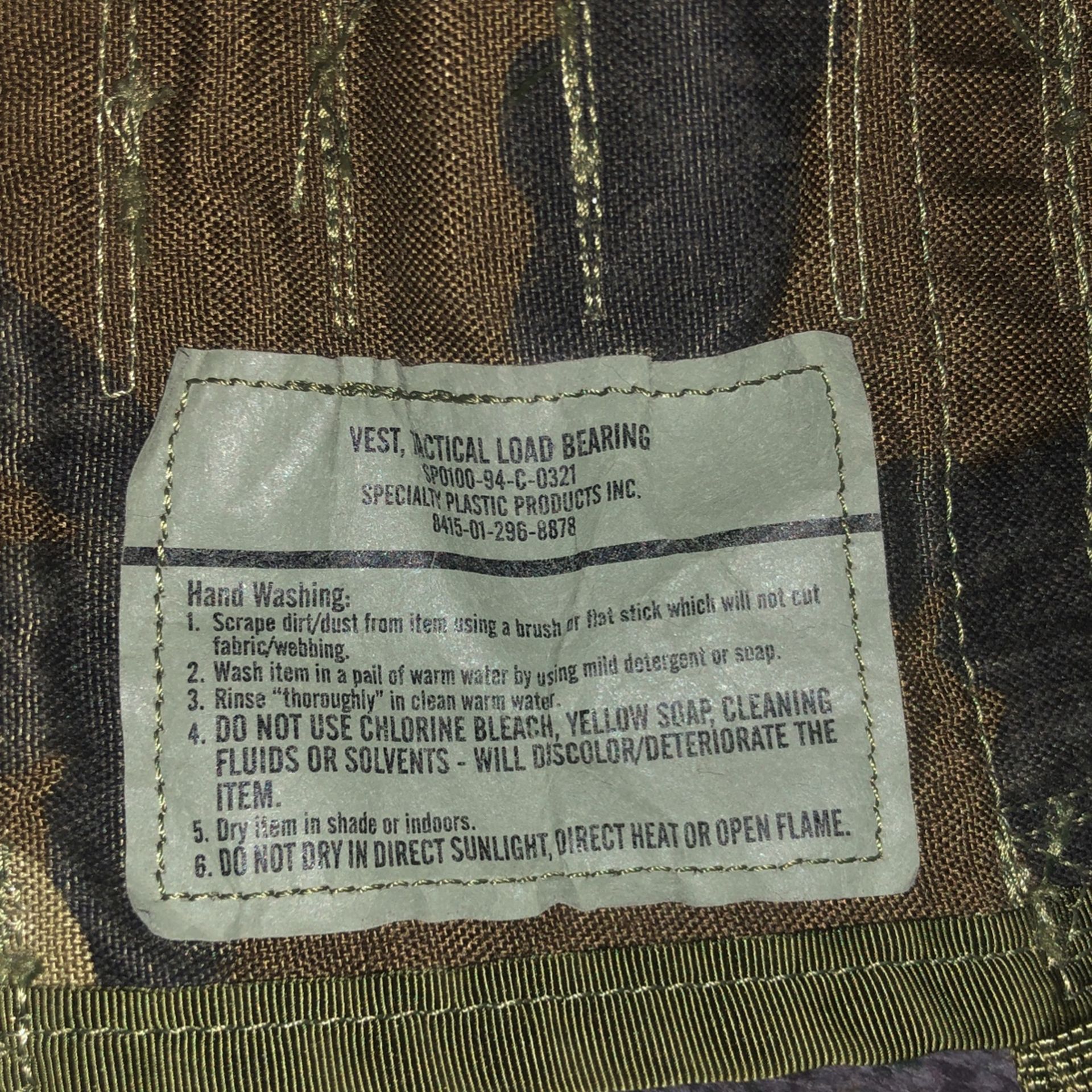 Vest, Tactical Load Bearing