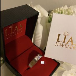 New 18k White Gold Men Wedding Ring 