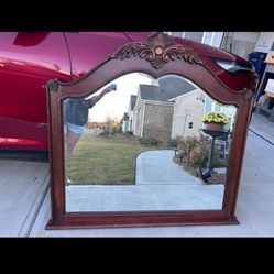 Vintage Solid Wood Mirror