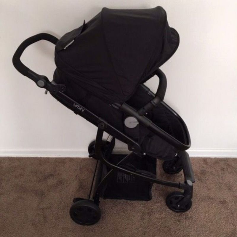 Black urbini top travel system