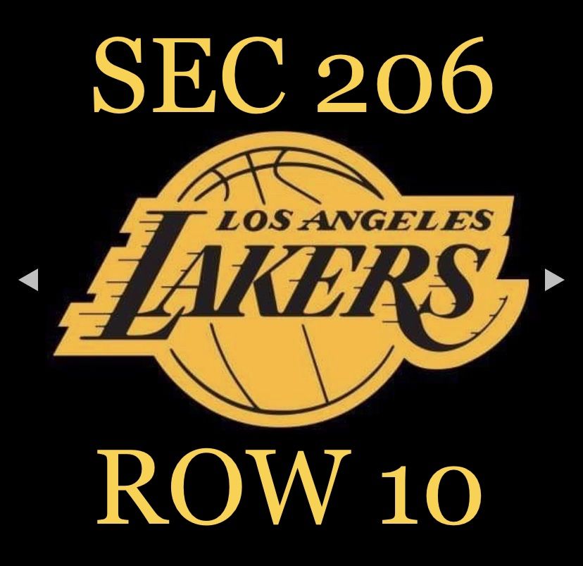 (2) Tickets To Sun 10/22 Lakers Vs Grizzlies 