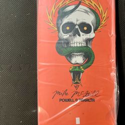 Powell Peralta Mike Mcgill Skateboard Deck 2020 Reissue Orange Skull & Snake