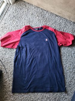 Vintage Ralph Lauren Polo Jeans Co. Shirt Size Xl Red & Blue