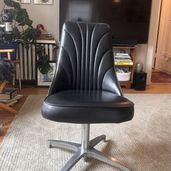 Vintage Mid Century Chromcraft Swivel Chair 