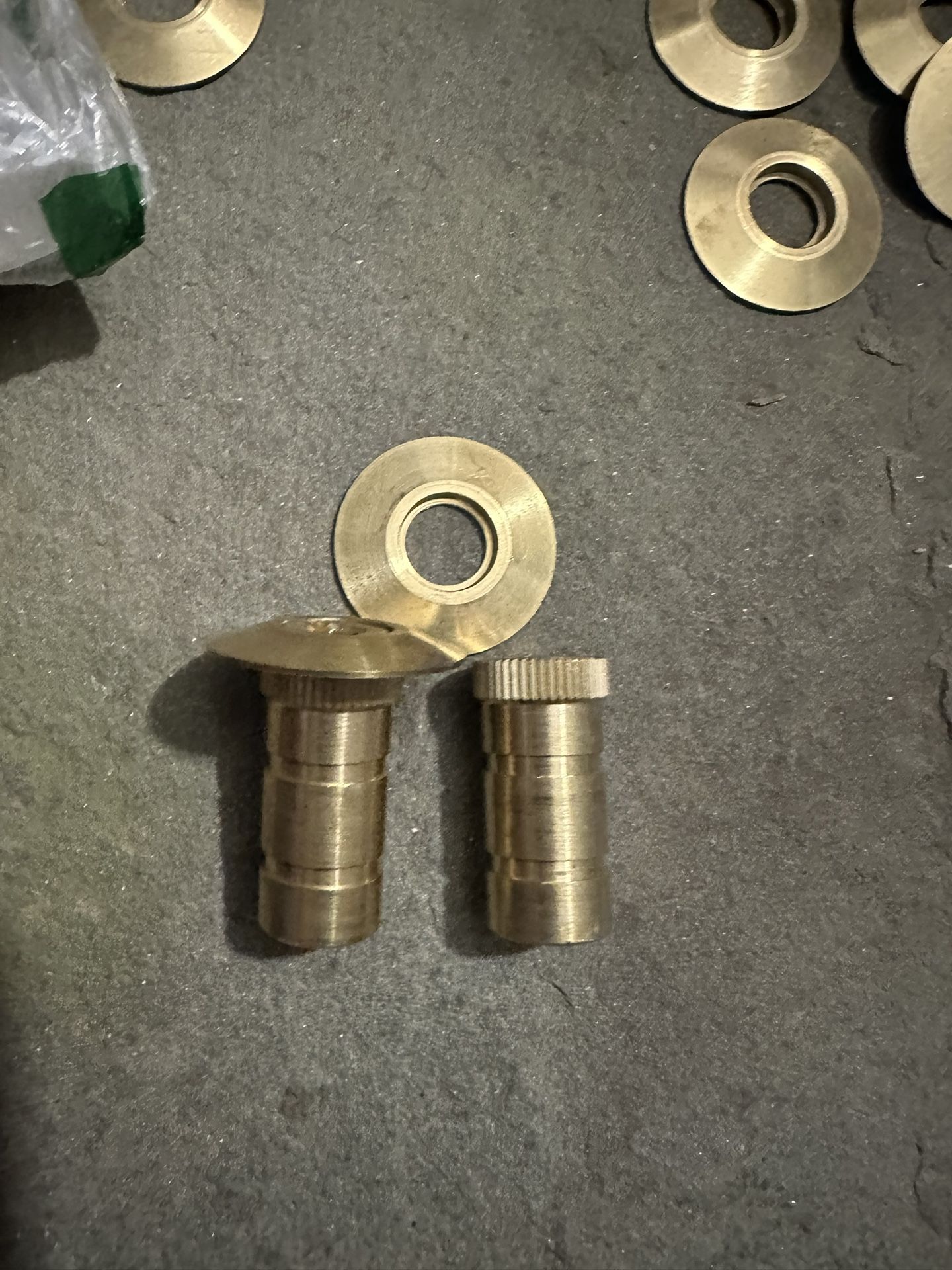 Pool Cover Anchors - Brass With Flanges